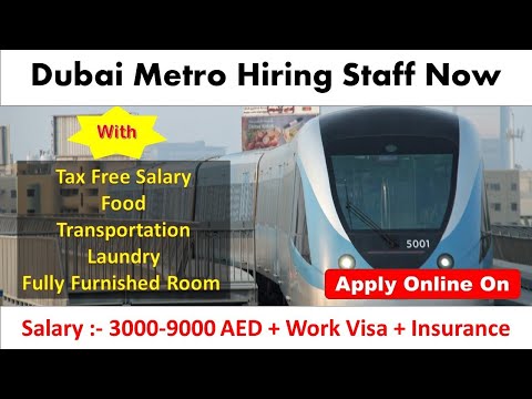 Dubai Metro Jobs Latest With Good Salary and Benefits In All Over UAE -2022