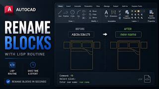 How to Rename Blocks in AutoCAD Instantly (Best Method)