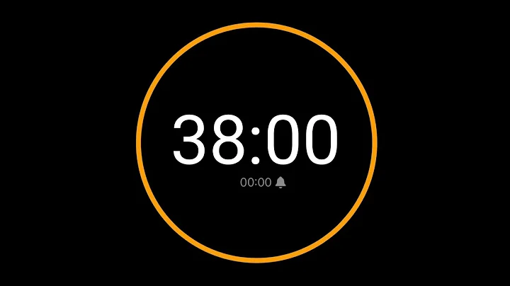 38 Minute Countdown Timer with Alarm / iPhone Timer Style