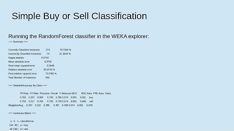 Getting A More Precise Buy/Sell Stock Prediction Classification in your WEKA ARFF File