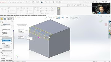 SolidWorks: Fillet Basics - Options for Variable Size Fillet (Section 8-10)