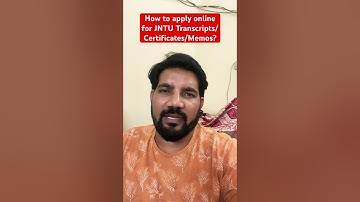 How to apply online for JNTU Transcripts II Certificates II OD II Consolidated II Memos?