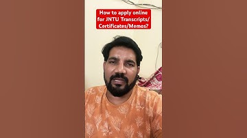 How to apply online for JNTU Transcripts II Certificates II OD II Consolidated II Memos?