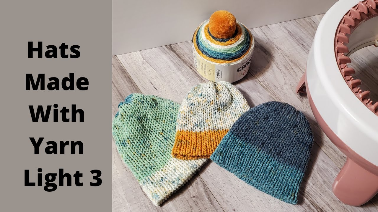 This yarn 😍! @michaelsstores #knittingmachine #hat #craft #diy