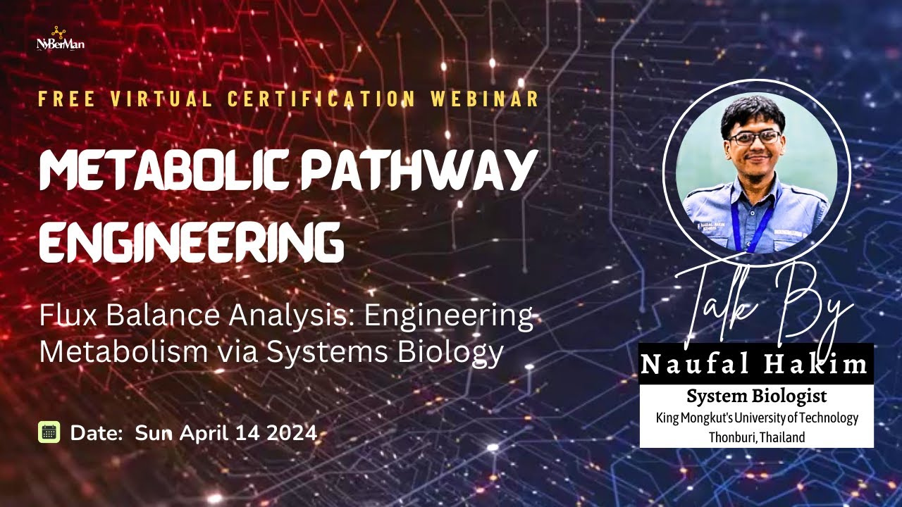 🔬 Free online Certification Webinar on "𝐌𝐞𝐭𝐚𝐛𝐨𝐥𝐢𝐜 𝐏𝐚𝐭𝐡𝐰𝐚𝐲 𝐄𝐧𝐠𝐢𝐧𝐞𝐞𝐫𝐢𝐧𝐠 𝐮𝐬𝐢𝐧𝐠 𝐒𝐲𝐬𝐭𝐞𝐦 𝐁𝐢𝐨𝐥𝐨𝐠𝐲 𝐀𝐩𝐩𝐫𝐨𝐚𝐜𝐡"