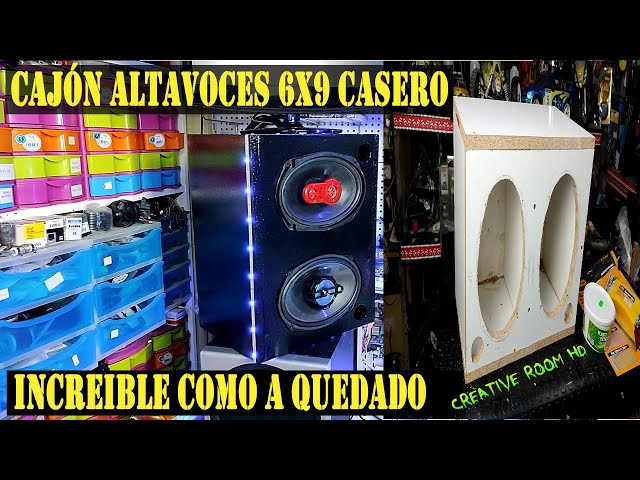 Cajón altavoces 6x9 con materiales reciclados 🔊🔊🔊🔊 