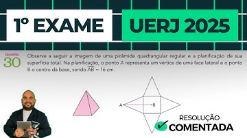 UERJ 2025 (1ºQ) | Questão 30 - Volume da Pirâmide