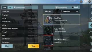 how to change voice message in pubg Korean version