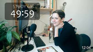 Study with me 2H || live pomodoros 50/10 || evening productivity | birds chirping