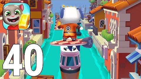 Talking Tom Gold Run Gameplay Walkthrough Part 40 - Kung Fu Hank Water Tunnel [iOS/Android Games]