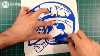 How It's Made FireFighter Helmet Sticker
