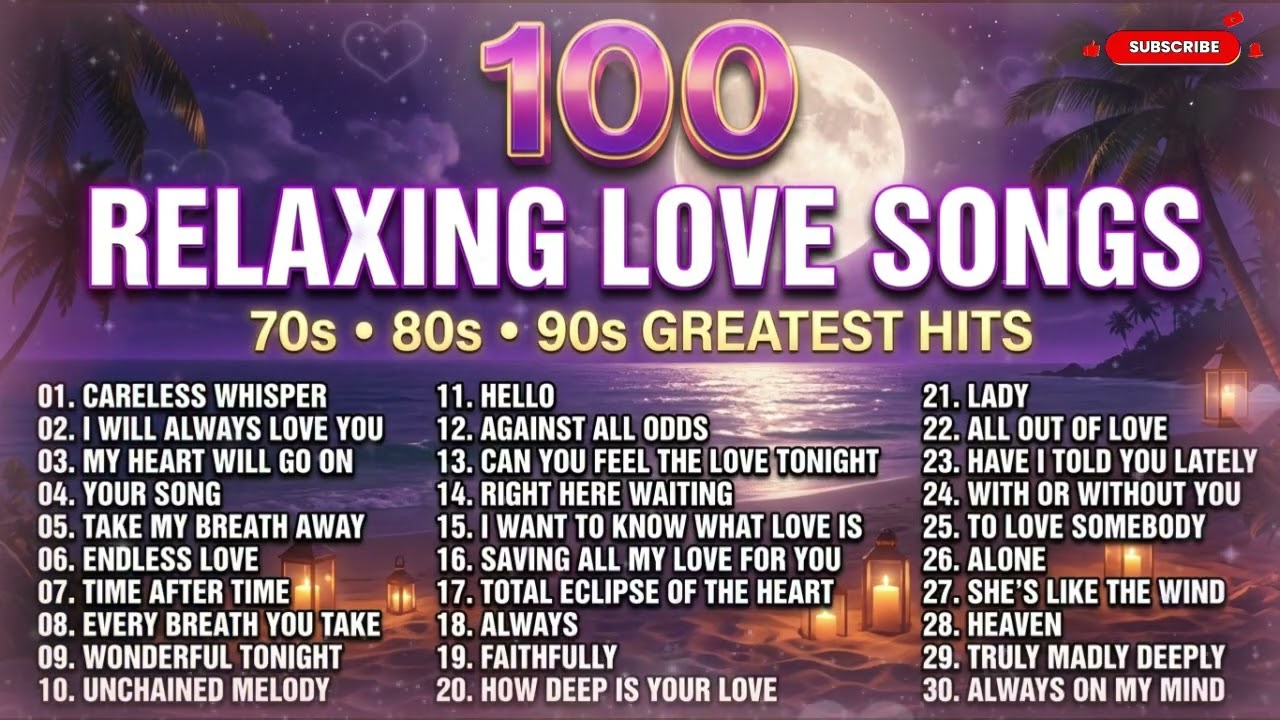 Timeless Romantic Ballads 💖 Best Love Songs 70s 80s 90s 🌹 Sweet Memories For A Peaceful Night ✨
