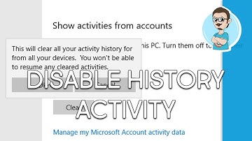 Windows 10 | Disable Timeline Activity History!
