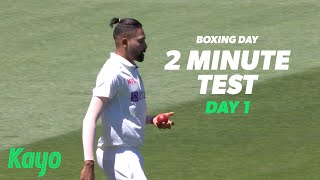 Day One Of The Boxing Day Test Aus Vs India Two Minute Test Kayo
