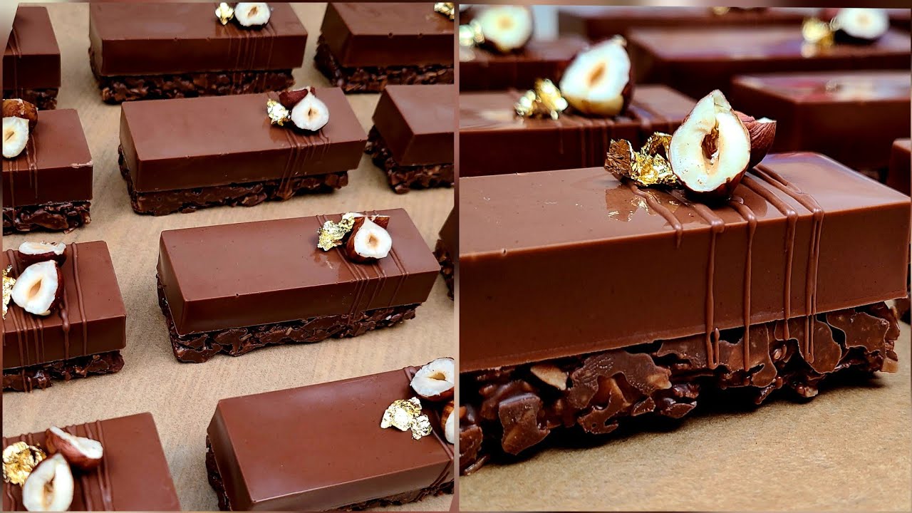 حلوى بدون فرن بحشو جوز الهند وطبقة مقرمشة ذوقها يهبببل