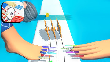 SLICE NAIL ALL LEVELS GAMEPLAY ANDROID,IOS (LEVEL 6)