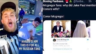 Jake Paul Says he Targeted Conor Mcgregor wife because Conor Talked about Khabib Nurmagomedov wife