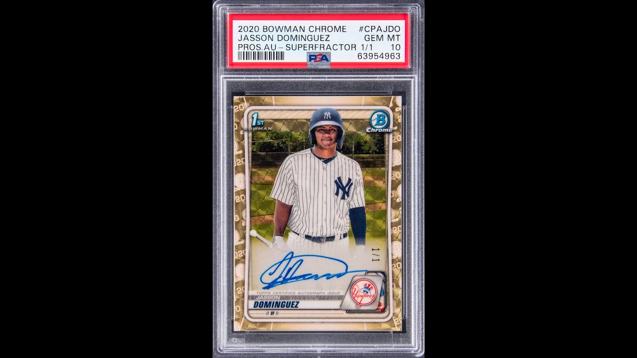 Top Ten Most Expensive Baseball Cards: Yankees prospect Dominguez Card has  ways to go 