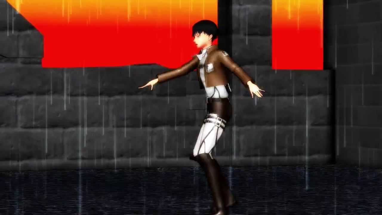 【進撃のMMD】リヴァイ兵長がソロでJust a game