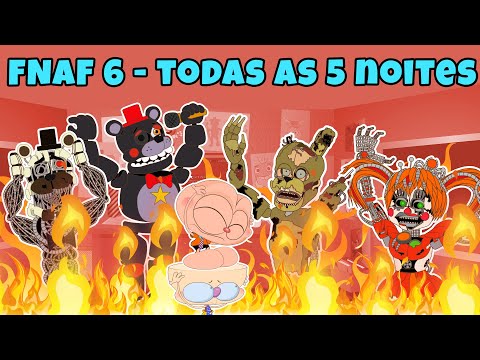 Mongo e Drongo em FREDDY FAZBEAR'S PIZZERIA SIMULATOR Completo - todas as 5 noites (FNAF 6)