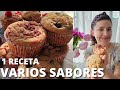 😜1 Receta Varios Sabores de Muffins 😋| Natalia Salazar