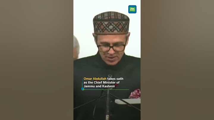 Omar Abdullah takes oath as the Chief Minister of Jammu and Kashmir