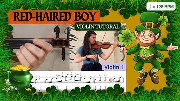 "Red-Haired Boy/The Little Beggarman" | Easy Irish Reel Violin tutorial with sheet music