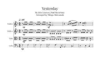 YESTERDAY (The Beatles) | String quartet