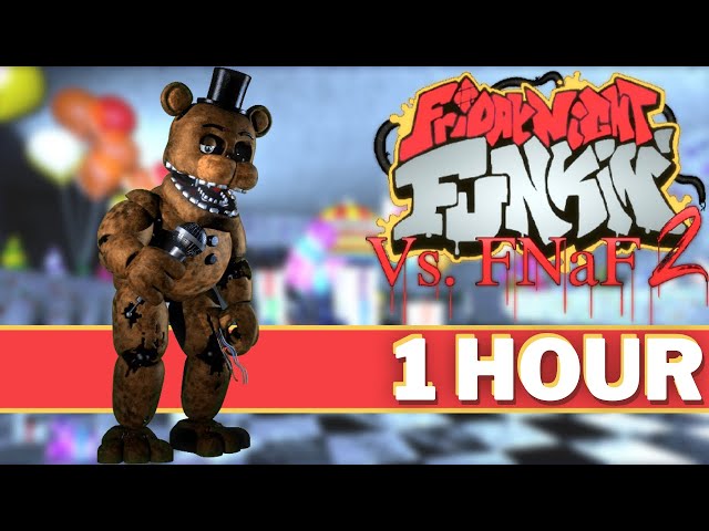 NIGHTSHIFT - FNF 1 HOUR Songs (VS Five Nights at Freddy's 2 Toy Chica Foxy Bonnie FNAF 2) class=