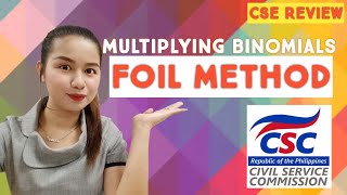 Session 15: FOIL METHOD | Multiplying Binomials | Polynomials | CSE Reivew | Tagalog Explained