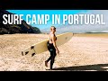Beginner surf camp in lagos portugal vlog  traveling in portugal for 2 weeks 