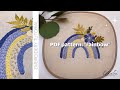 Embroidery hoop step by step for beginners PDF Pattern: “Boho rainbow”