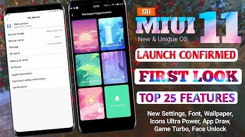 MIUI 11 FIRST LOOK | 25 FEATURES | MIUI 11 NEW AND UNIQUE OS | MIUI LAUNCH DATE CONFIRMED | MIUI 1🔥