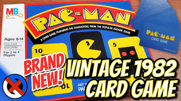 Pac-Man Vintage 1982 Card Game SEALED! - Original Milton Bradley Board Game