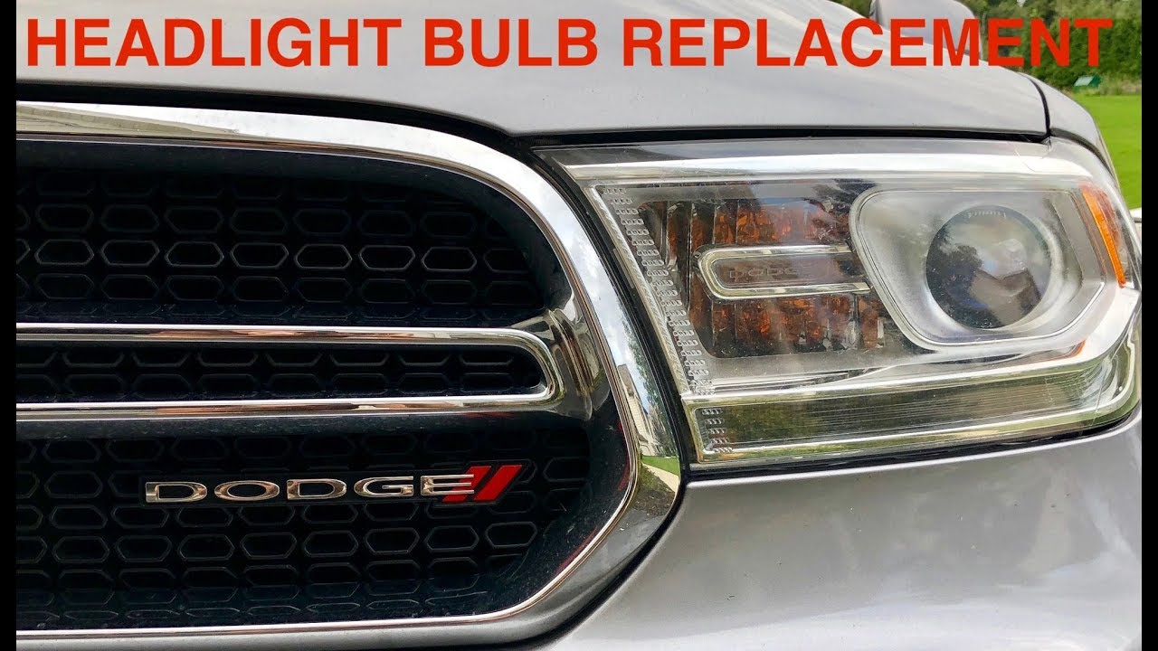 Headlight Bulb Replacement Dodge Durango 2011 Up Youtube