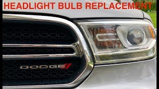 Headlight Bulb Replacement  Dodge Durango 2011UP