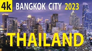 Bangkok City , Thailand 4K By Drone 2023