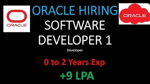 Oracle is hiring for the position of Software Developer 1!