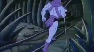 Skeltor running and laughing