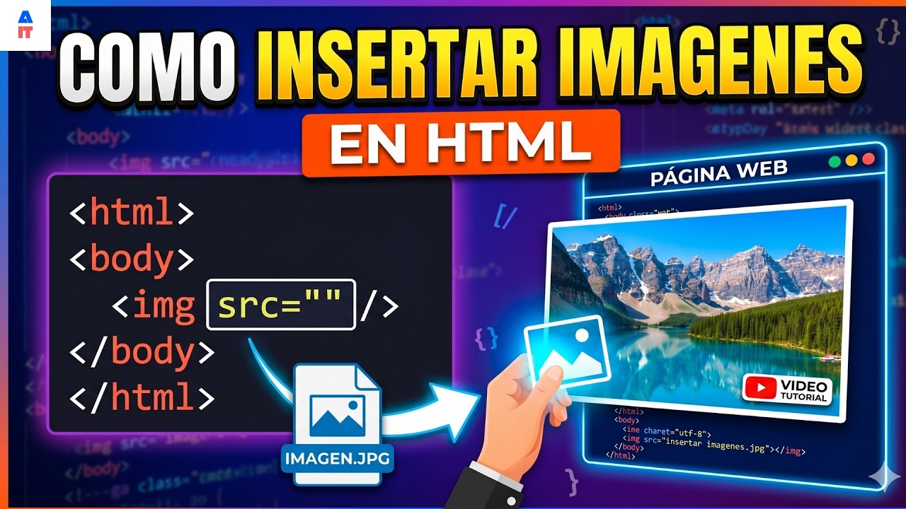 Cómo insertar una imagen en HTML paso a paso - FÁCIL y RÁPIDO - YouTube
