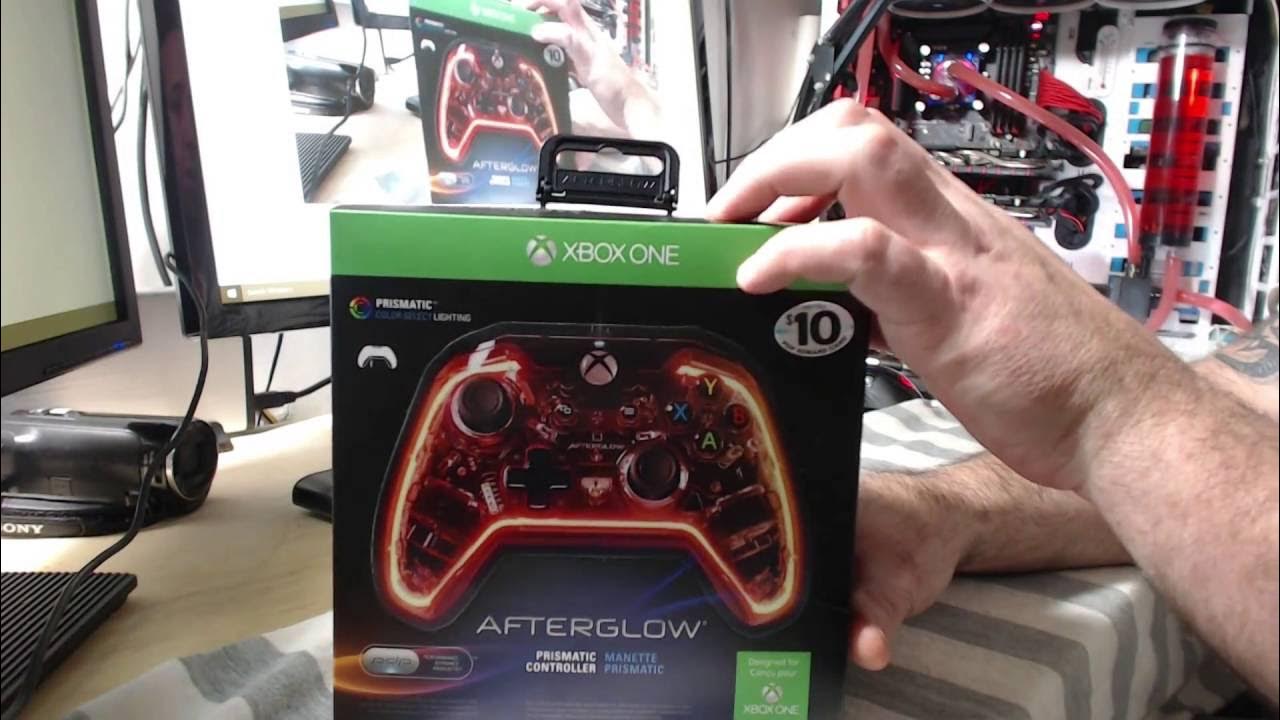 Xbox One AfterGlow Controller Connected to Windows 10 PC Black ops 3