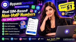 Real SIM-Based Non-VoIP Numbers for SMS Verification | BypassService Guide