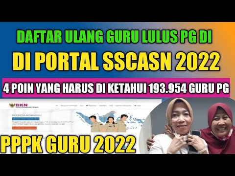 PORTAL SSCASN !! 4 POIN YANG HARUS DI KETAHU PELAMAR PPPK YANG SUDAH LOLOS PG PPPK 2021