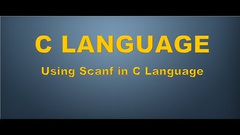 #6 : Using Scanf in C Language in [Hindi/Urdu]