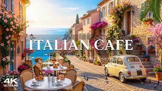 Italian Spring Cafe Ambience with Gentle Jazz Piano for Study, Work 🌸 Unwind with Soft Bossa Nova screenshot 1
