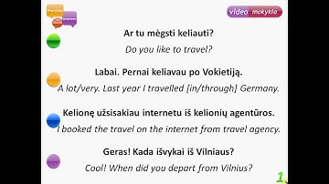 Lithuanian Basics Lesson 1 - Travelling. Everyday sentences in Lithuanian