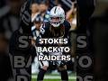 BREAKING: Raiders Re-Sign Eric Stokes #nfl #raiders