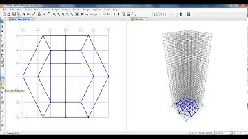Modelling of Grid System for Hexagonal Shape Building (SAP2000)