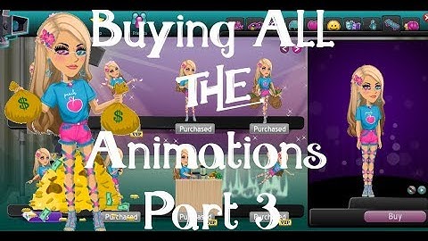 Buying All SC Animations In The Store ~ Part 3 ~ Tykins ~ MSP