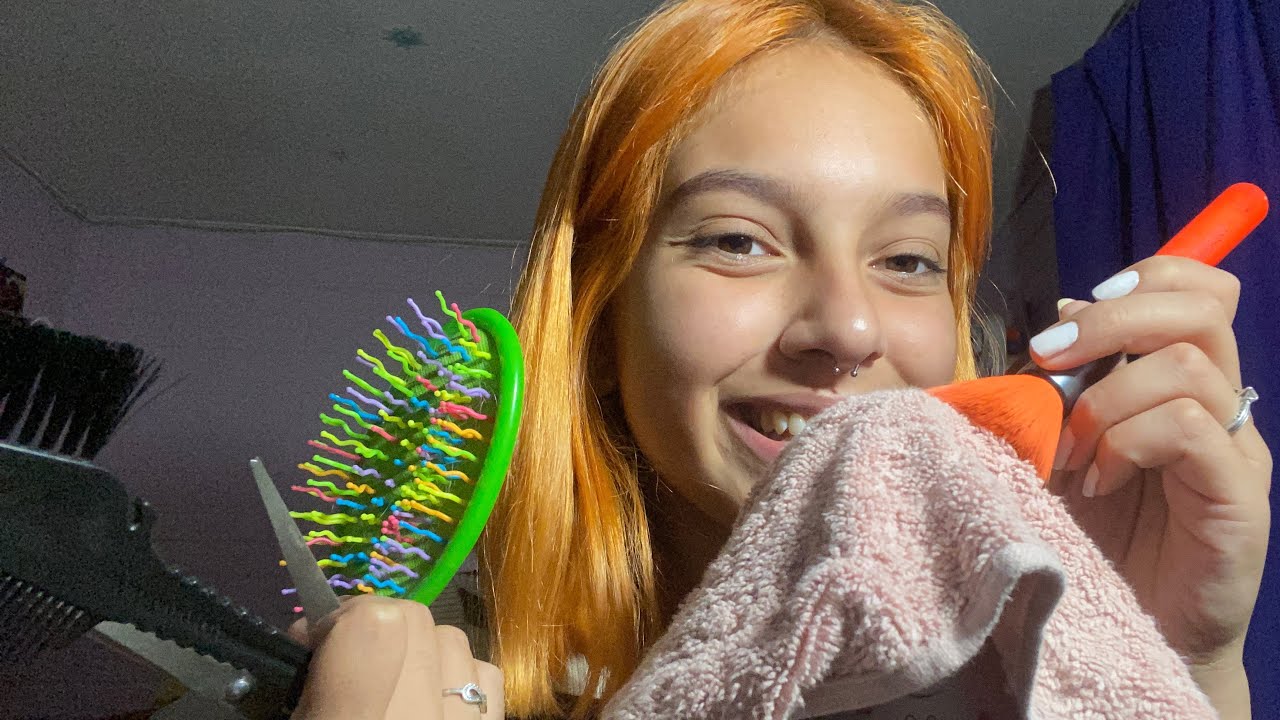 ASMR TE CORTO EL PELO Y TE HAGO UN MASAJE CRANEAL| RELAJACIÓN EXTREMA| SOFIWI